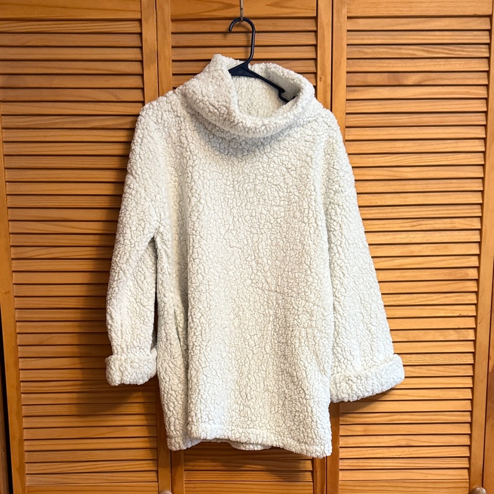 Tribal Cream Cowl Neck Sweater